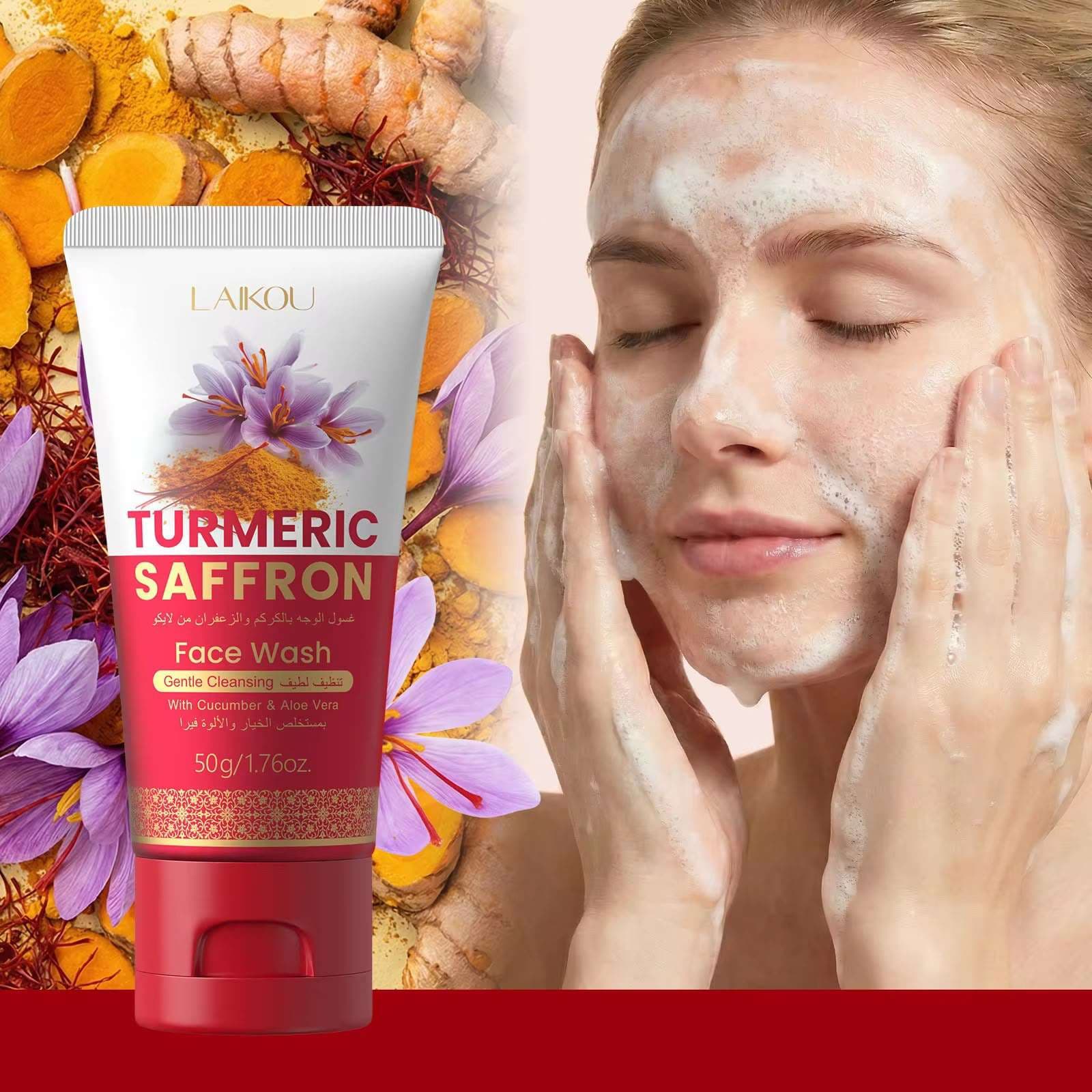 LAIKOU Turmeric Saffron Face Wash 3