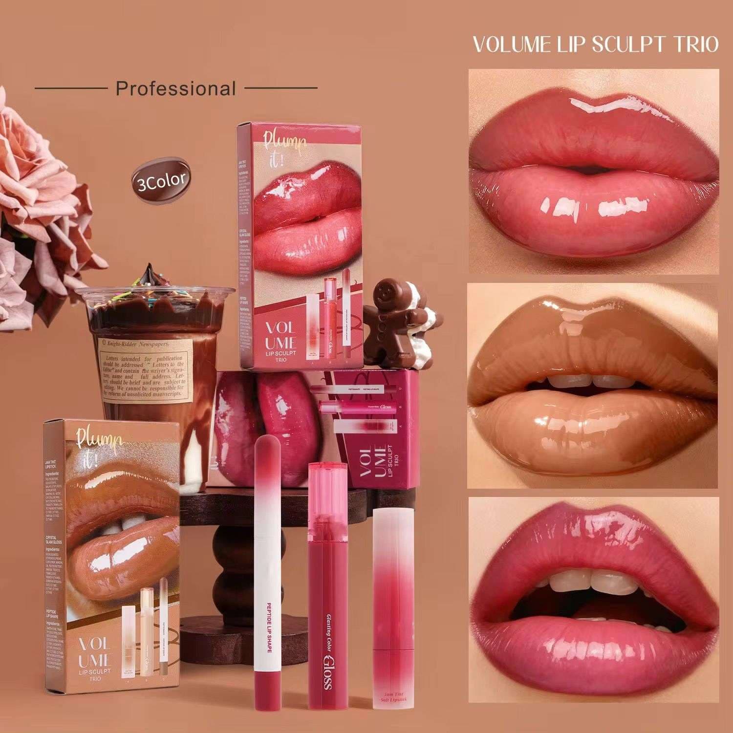 Olibolla Volume Lip Sculpt Trio 6