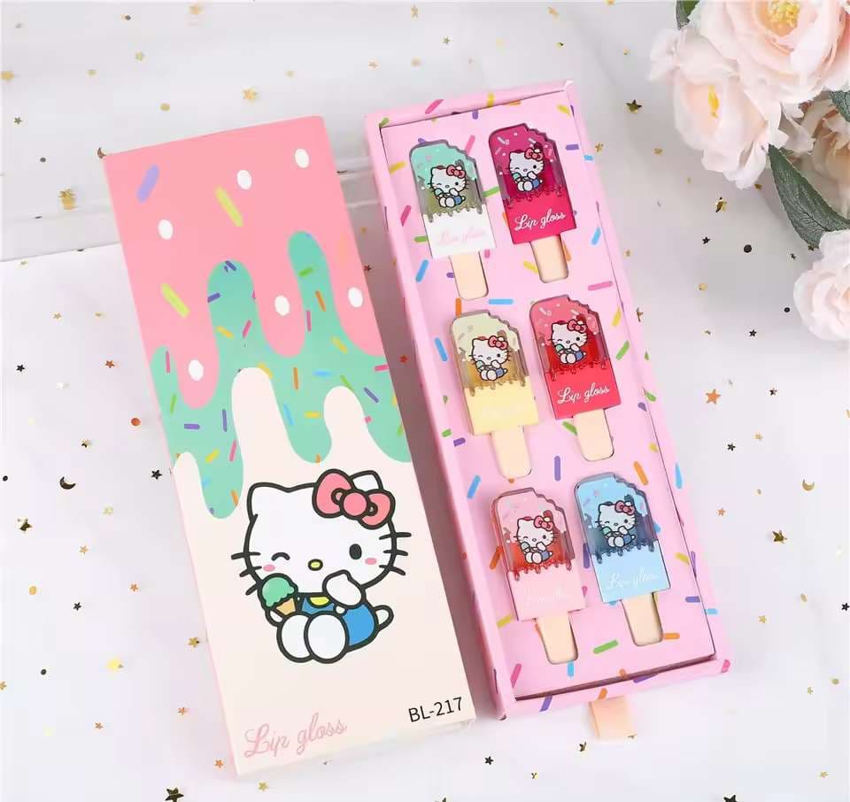 Ice Cream Kitty Lip Gloss Set