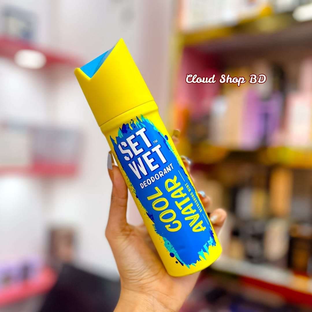 SET WET - Deodorant Spray Perfume Cool Avatar for men - 150ml