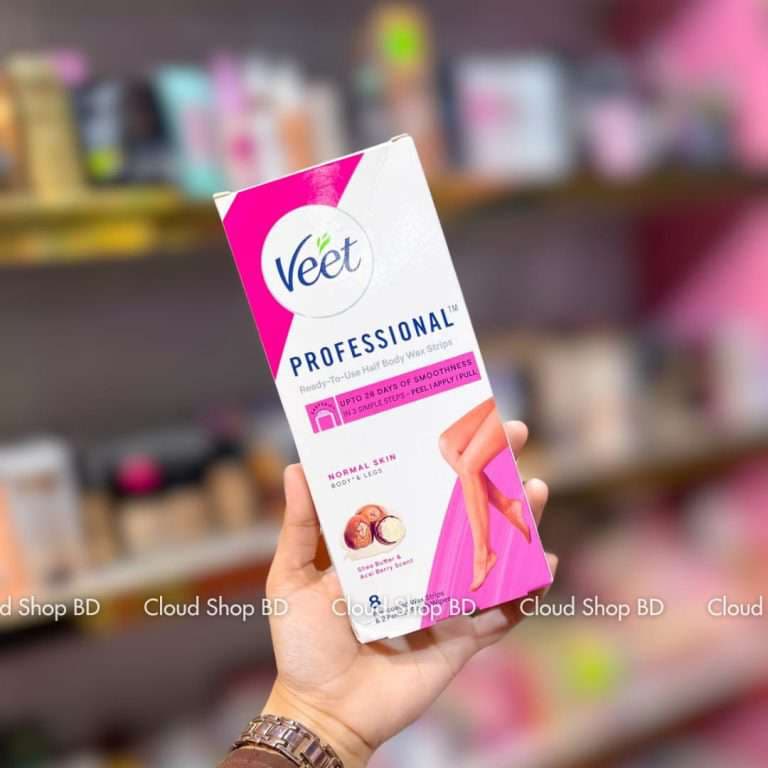 Veet Professional 8pcs Wax Strips with Shea Butter & Acal Berry Scent for Normal Skin – 8 Strips