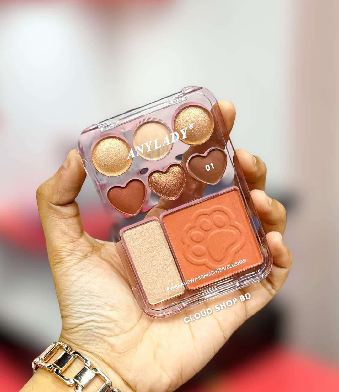 ANYLADY Eyeshadow Highlighter Blusher  palette