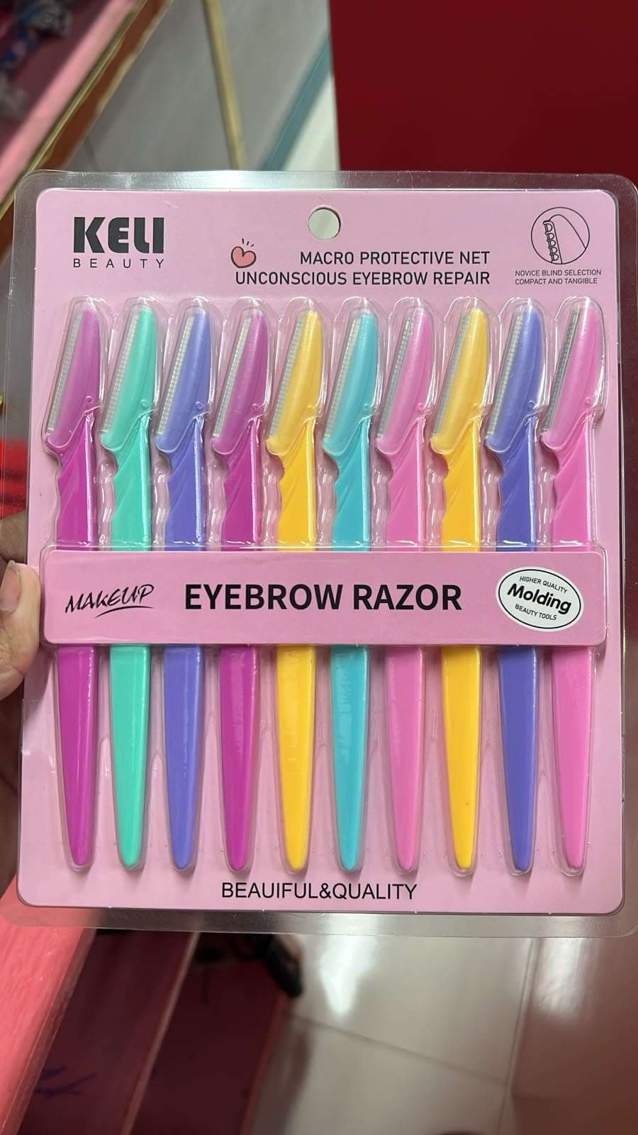 Keli 10pcs Eyebrow Razor
