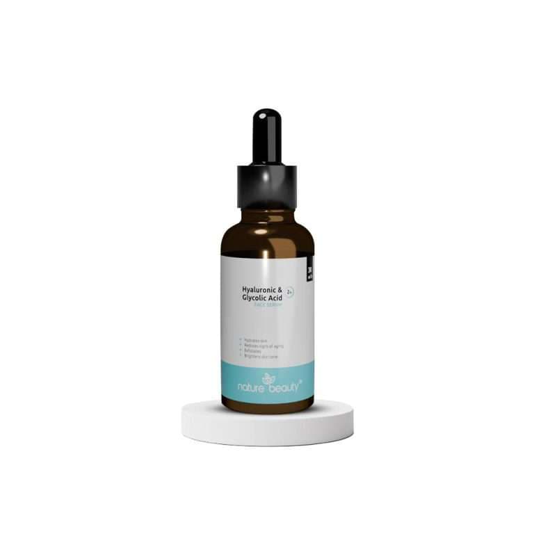 nature beauty Hyaluronic 1% & Glycolic Acid 2% Serum – 30ml