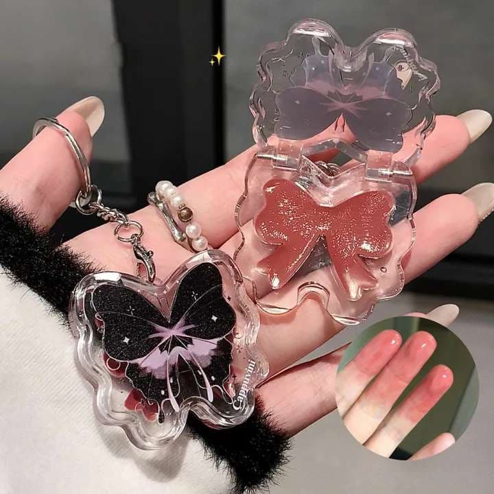 Cappuvini Lucky Butterfly Keychain Lip Gloss