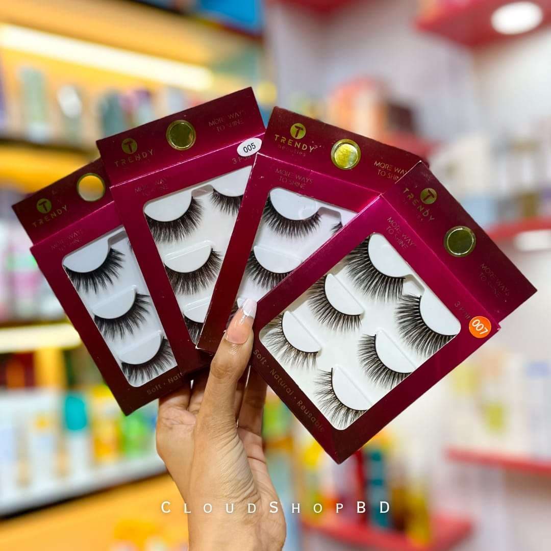TRENDY Beauties 3 Pairs Eyelashes Set