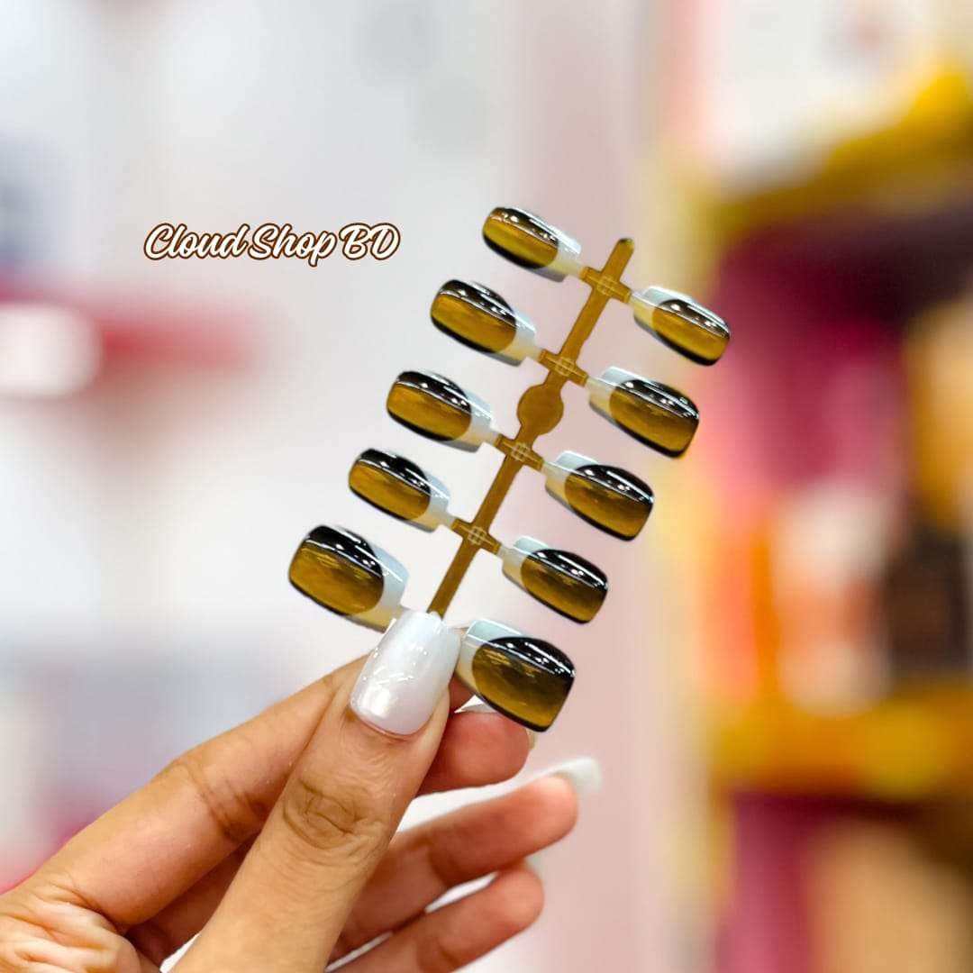 Premium french style fake nail 10pcs