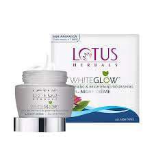 Lotus Herbals WhiteGlow Skin Whitening & Brightening Nourishing Night Crème