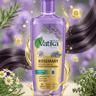 Vatika Naturals Rosemary Hair Oil with Biotin - 300ml