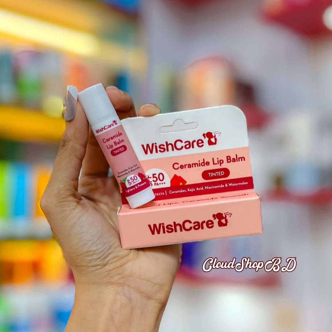 WishCare Ceramide Lip Balm with SPF 50 PA+++ (Tinted)