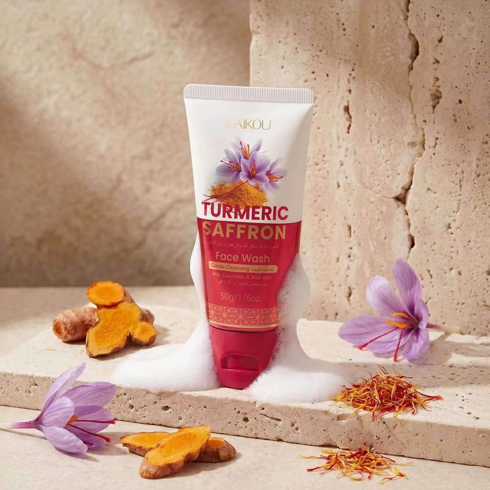 LAIKOU Turmeric Saffron Face Wash