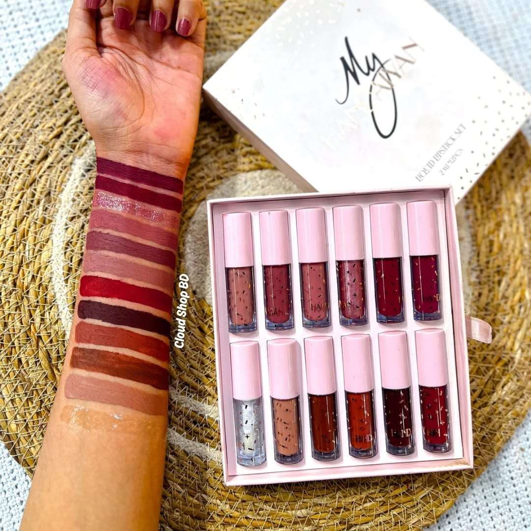 My Handaiyan 12pcs Liquid Lipstick Set