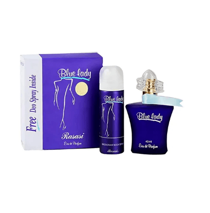 Rasasi Blue Lady EDP 40ml + 30ml Deo Spray