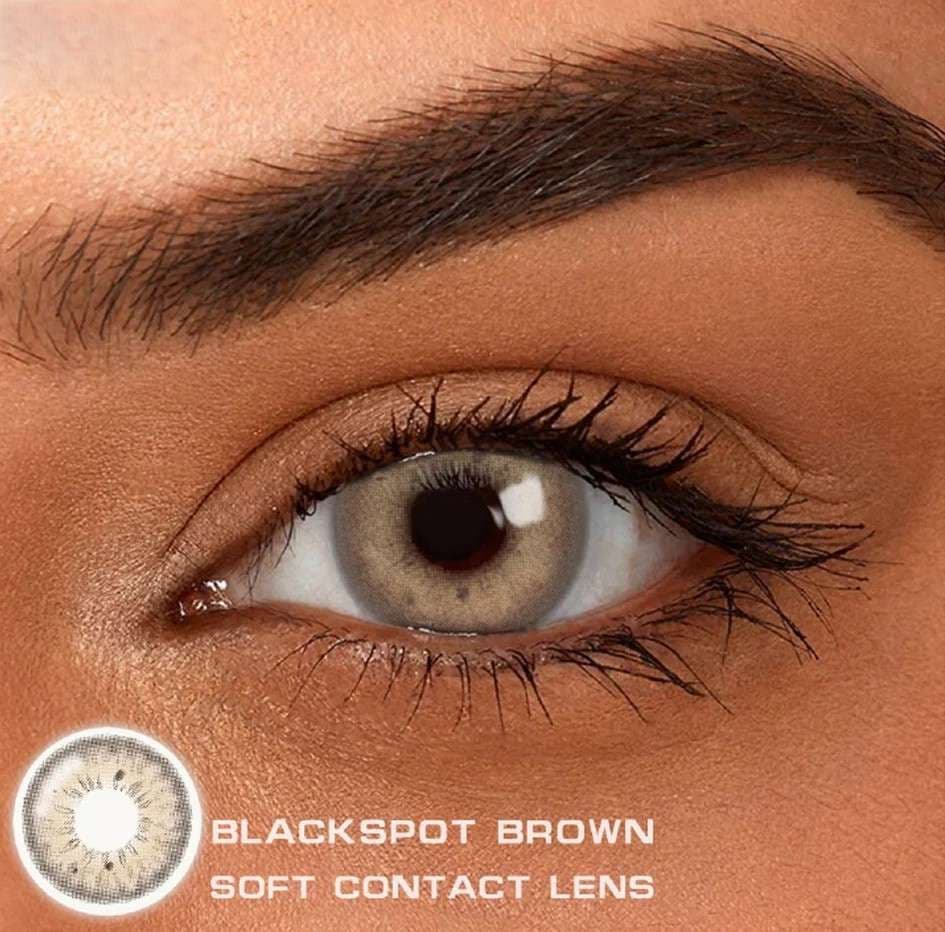 Ksseye Blackspot Brown Color Contact Lenses