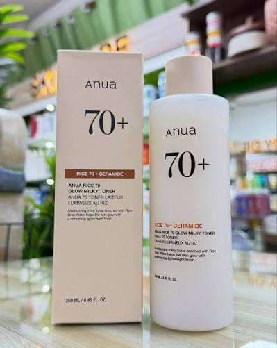 Anua Rice 70+ Glow Milky Toner- 250ml