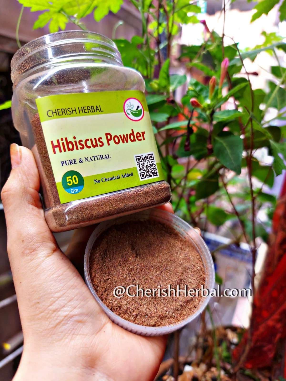 CHERISH HERBAL Hibiscus Powder জবাফুল গুড়া 50gm