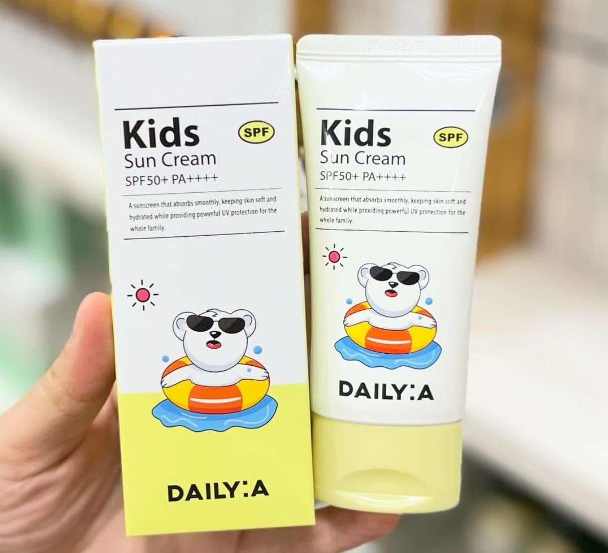 Kids Sun Cream SPF50+ PA++++ Daily:A | UV Protection for Children