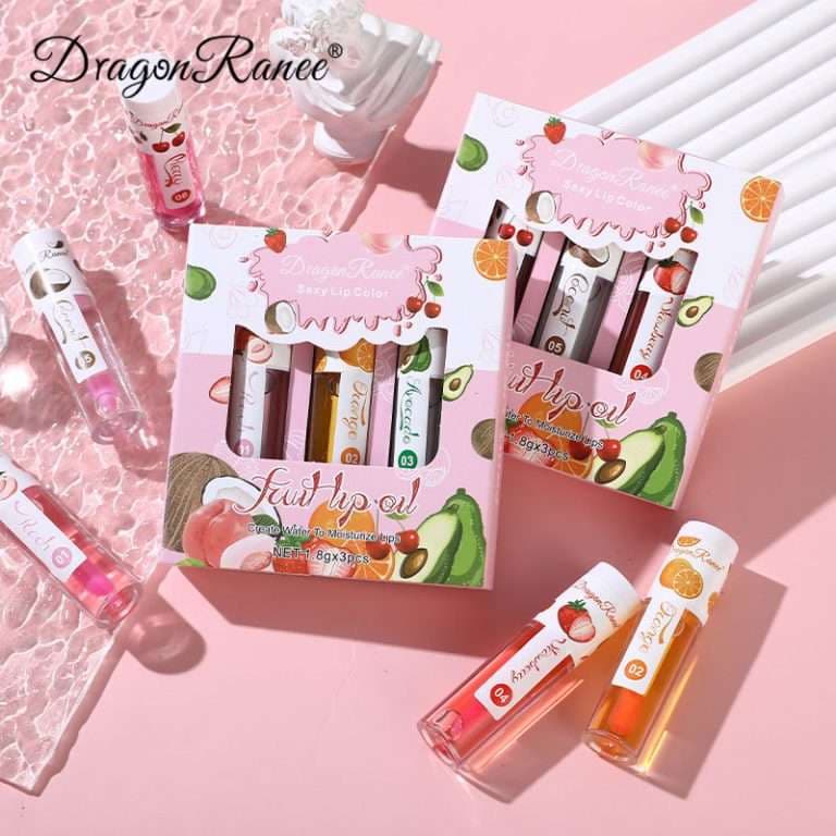 Dragon Ranee 3Pcs Fruit Lip Oil