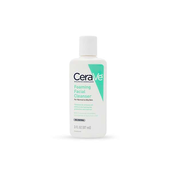 CeraVe Foaming Facial Cleanser for Normal to Oily Skin – 87ml