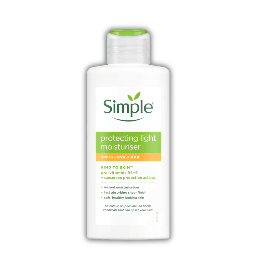 Simple Kind to Skin Protecting Light Moisturiser SPF15 with Pro-Vitamins B5+E 125ml
