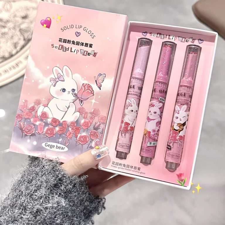 Gege bear solid lip gloss 3pcs set