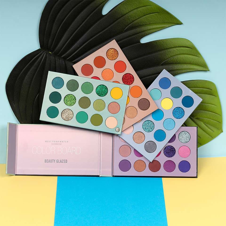 BEAUTY GLAZED New Color Board 60 Colors Eyeshadow Pallete
