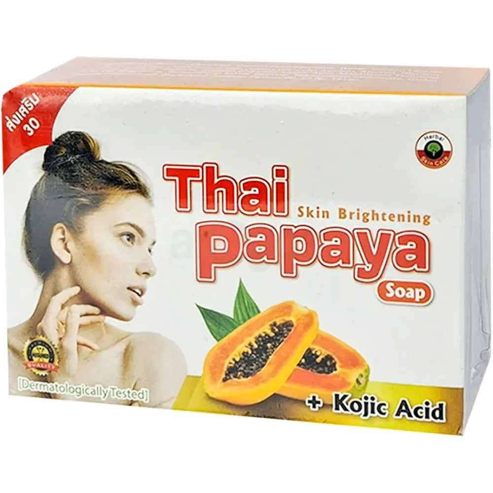Thai Skin Brightening Papaya Soap with Kojic Acid 70g