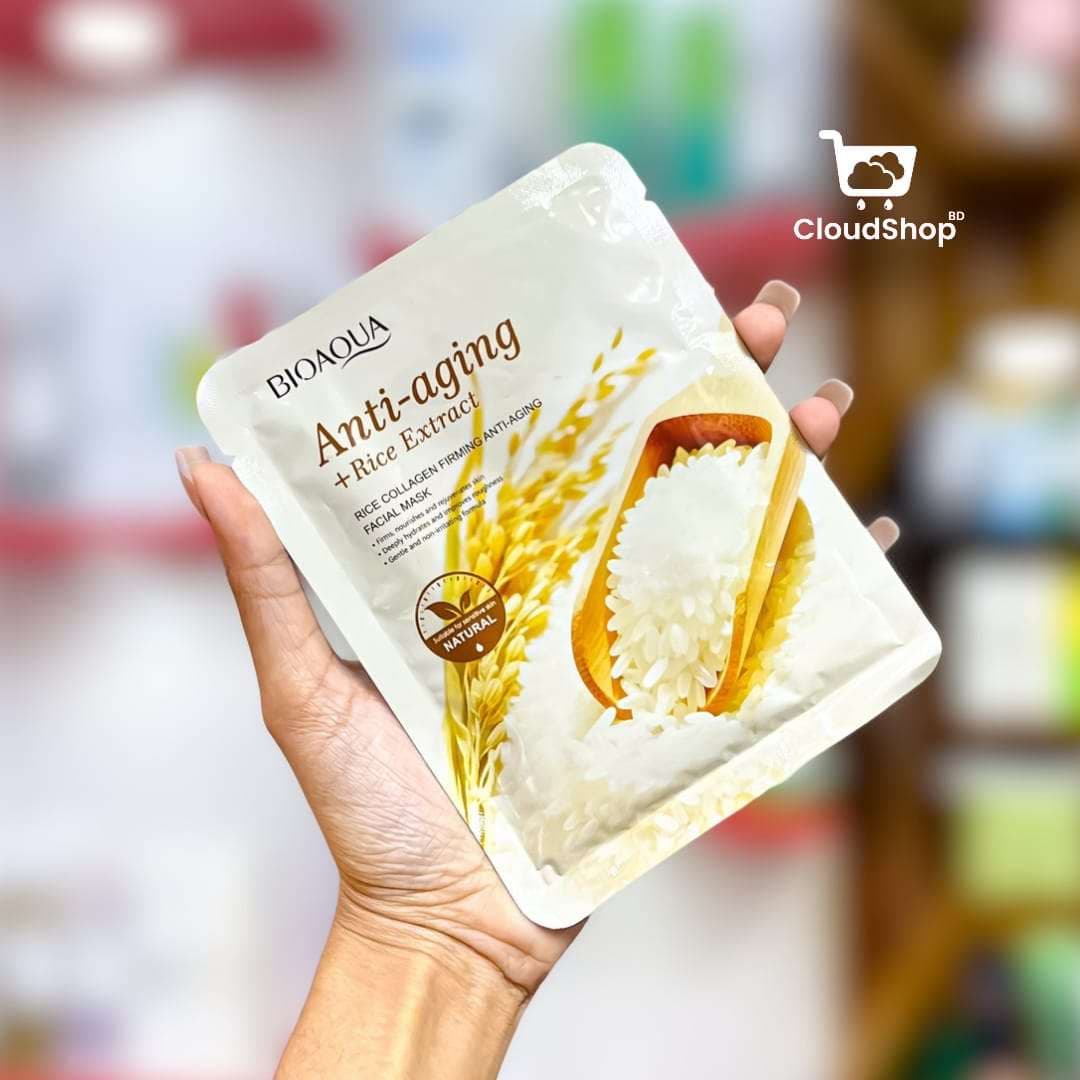 BIOAQUA Anti-aging + Rice Extract (Rice Collagen Firming Anti-Aging Facial Mask)