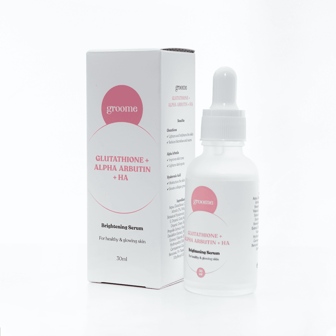 Groome Glutathione + Alpha Arbutin +HA Brightening Serum 30ml