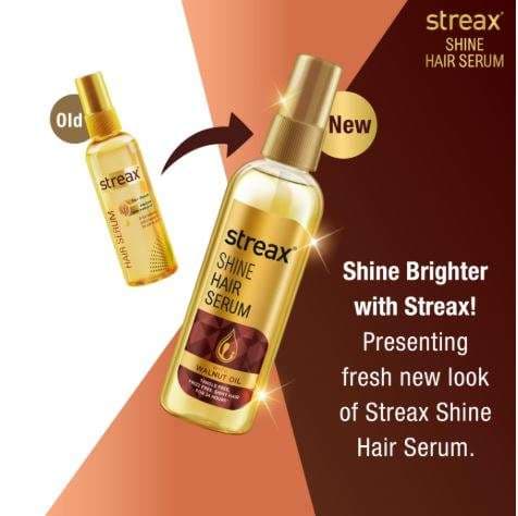 Streax Hair Serum with Walnut Oil 115 ml / 3.89 fl oz