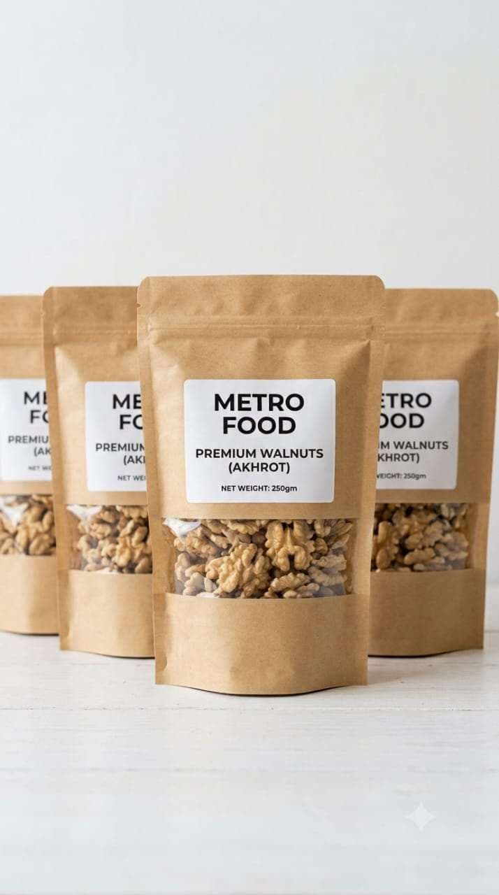 Metro food premium walnuts 250 gm