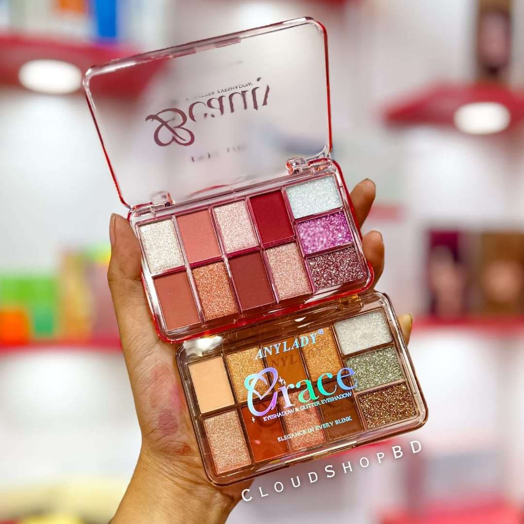 Anylady Grace eyeshadow and glitter eyeshadow palette