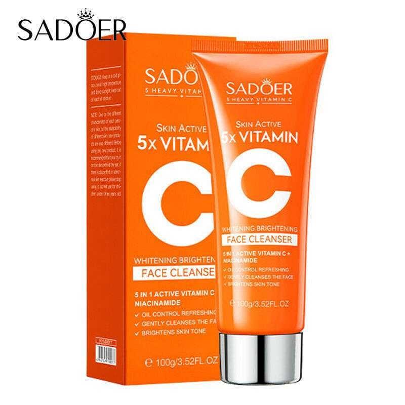 SADOER Skin Active 5X Vitamin C Brightening Face Cleanser- 100g