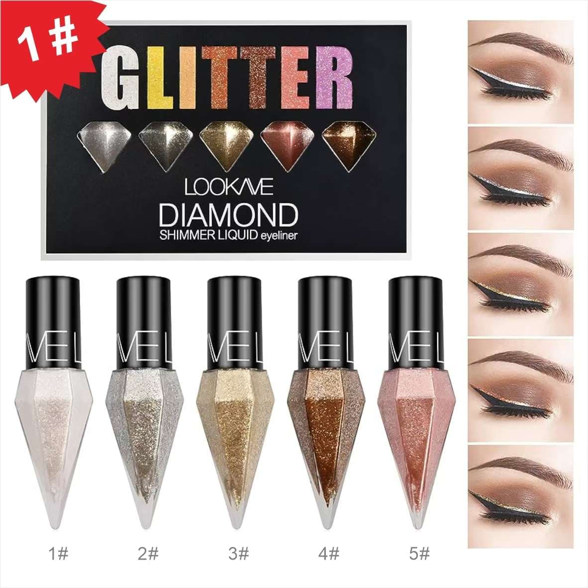 LOOKAVE Diamond Shimmer Liquid Eyeliner