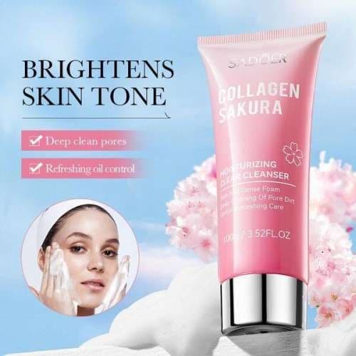 SADOER Collagen Sakura Moisturizing Clear Face Cleanser