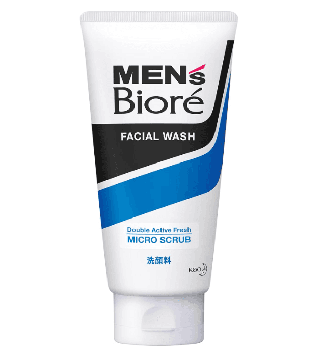 KAO Biore Men's Double Active Micro Scrub (130g)