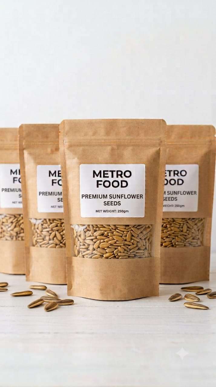 Metro food premium sunflower seeds 250 gm