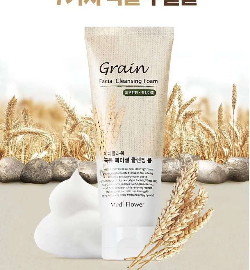 MEDIFLOWER Grain Facial Cleansing Foam 150 ml