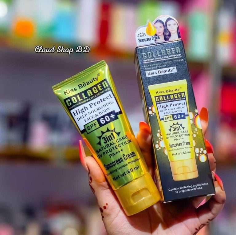 Kiss Beauty 3 in 1 Natural Care UV Protection Sunscreen Cream PA+++ (Face & Body).