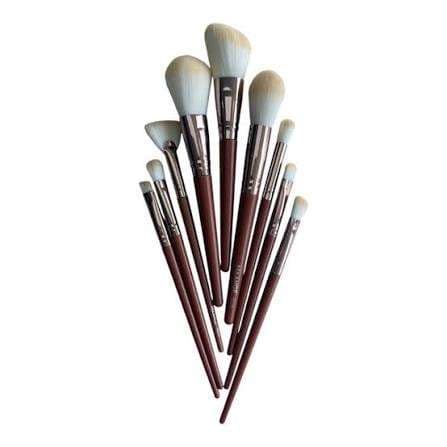 Maange Makeup Brush 9pcs - Brown