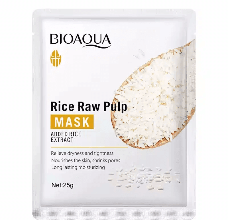Bioaqua Rice Raw Pulp Sheet Mask 25g