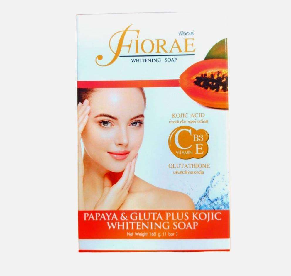 FIORAE Papaya & Gluta Plus Kojic Whitening Soap