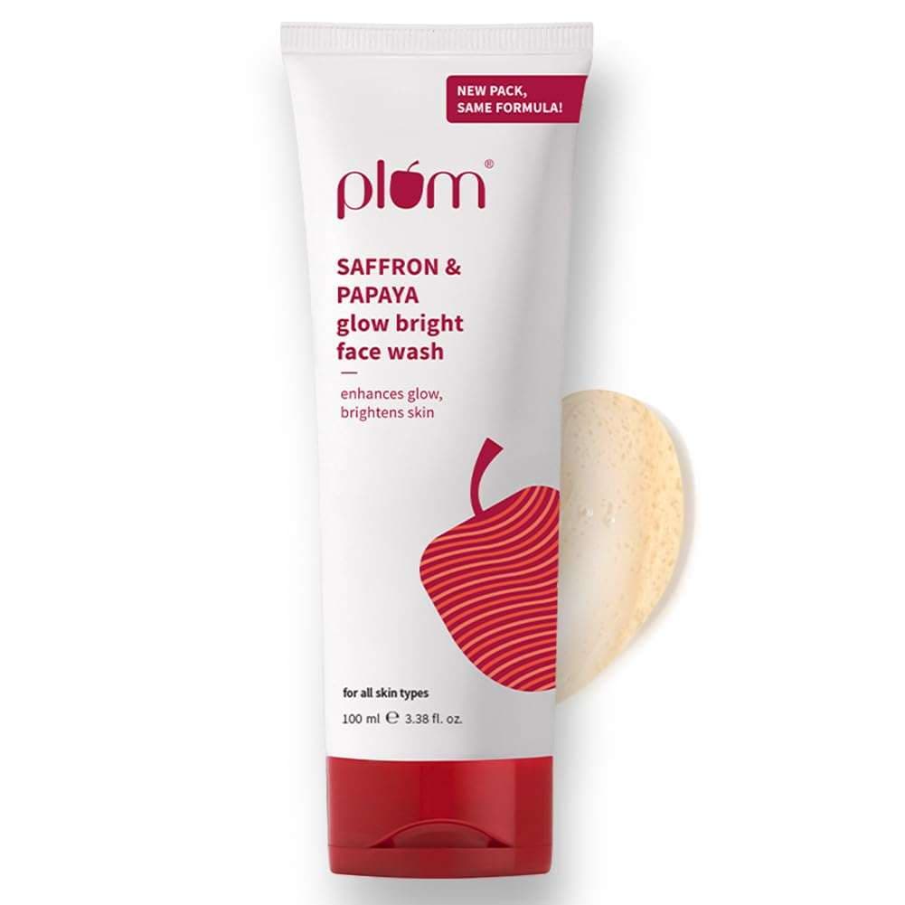 Plum Saffron & Papaya Glow Bright Face Wash (100ml)
