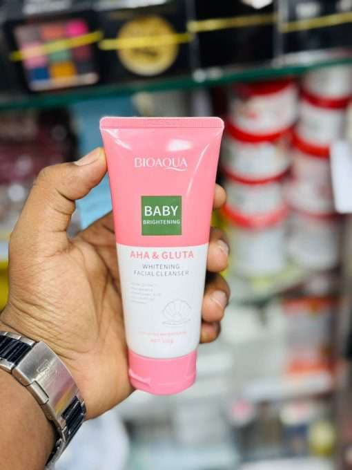 BIOAQUA Baby Brightening AHA & Gluta Whitening Facial Cleanser