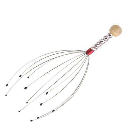 Stainless Steel Head Massager – Silver