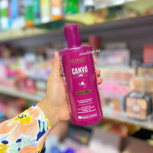 Streax Canvo Line Shampoo For Keratin Treated And Straightened Hair – 300ml
