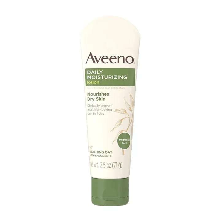 Aveeno Daily Moisturizing Body Lotion with Prebiotic Oat for Normal, Dry, Sensitive Skin 71g
