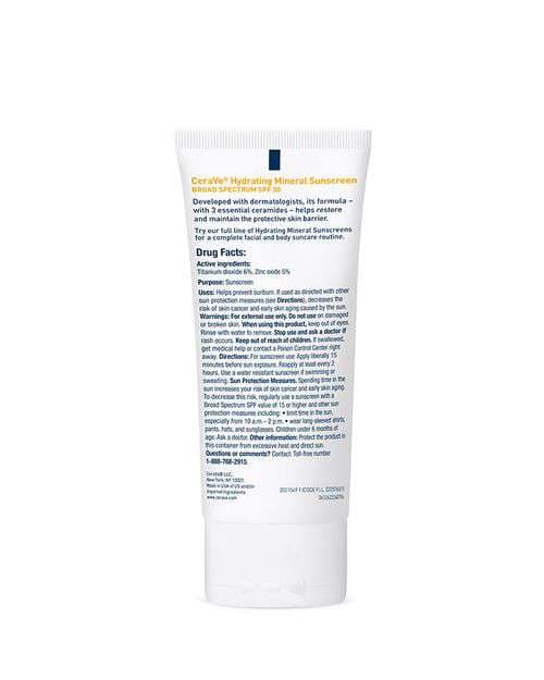 CeraVe Hydrating Mineral Sunscreen SPF 30 Face Lotion 2