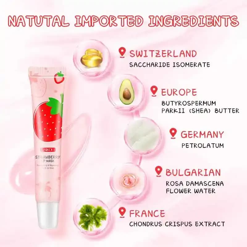 Laikou Strawberry Lip Mask – 18g 3
