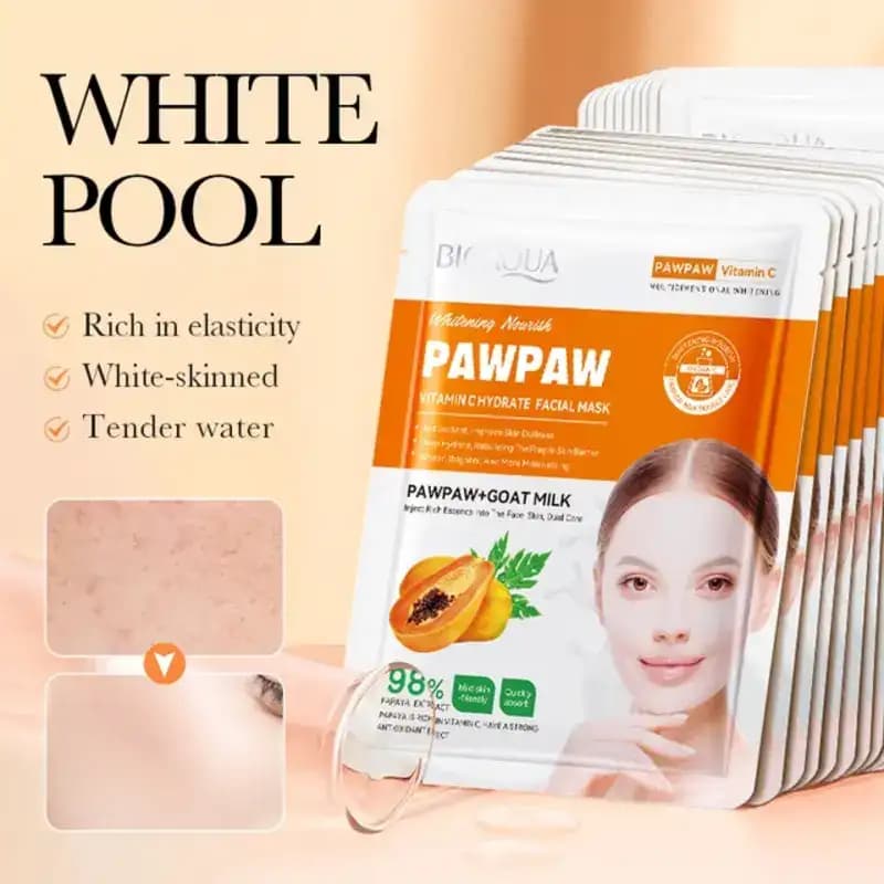BIOAQUA PawPaw Vitamin C Hydrate Sheet Mask 3